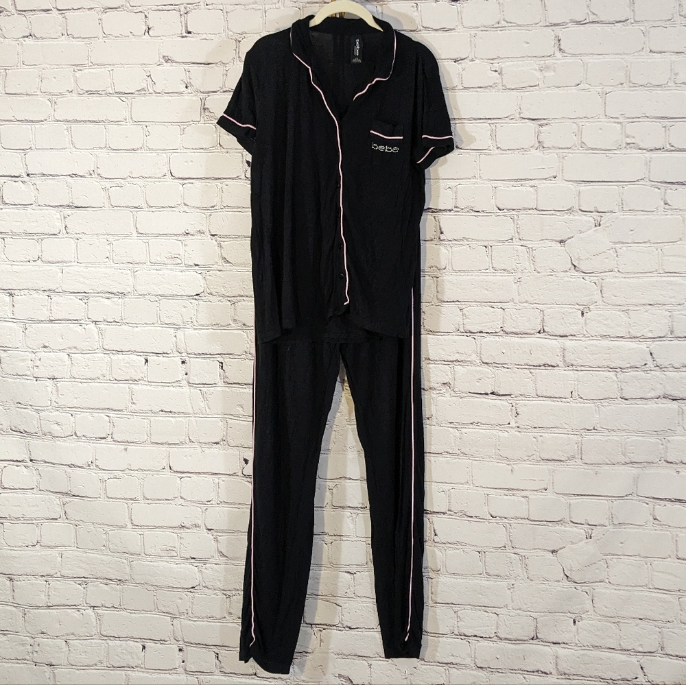 Bebe black pajama set